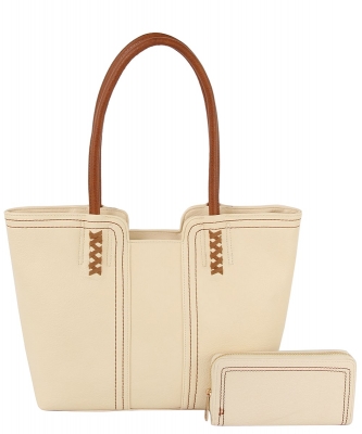 Fashion 2-in-1 Shopper Wallet Set LHU5221WZ BIEGE